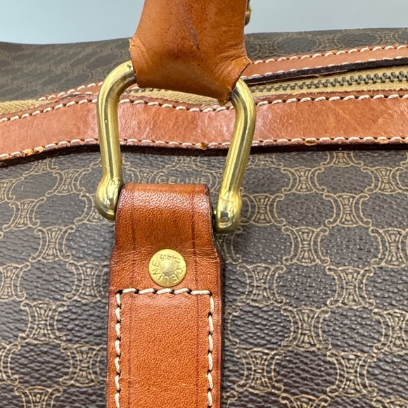 Vintage Celine Brown Duffel Bag with original lock & key - Picture 7 of 16